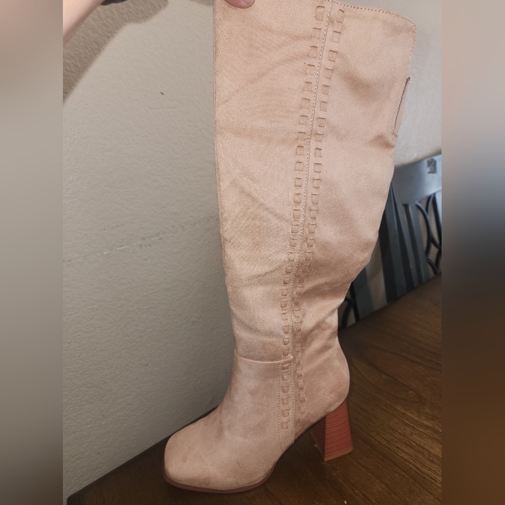 ZBY SUEDE WOMEN'S KNEE HIGH BOOTS